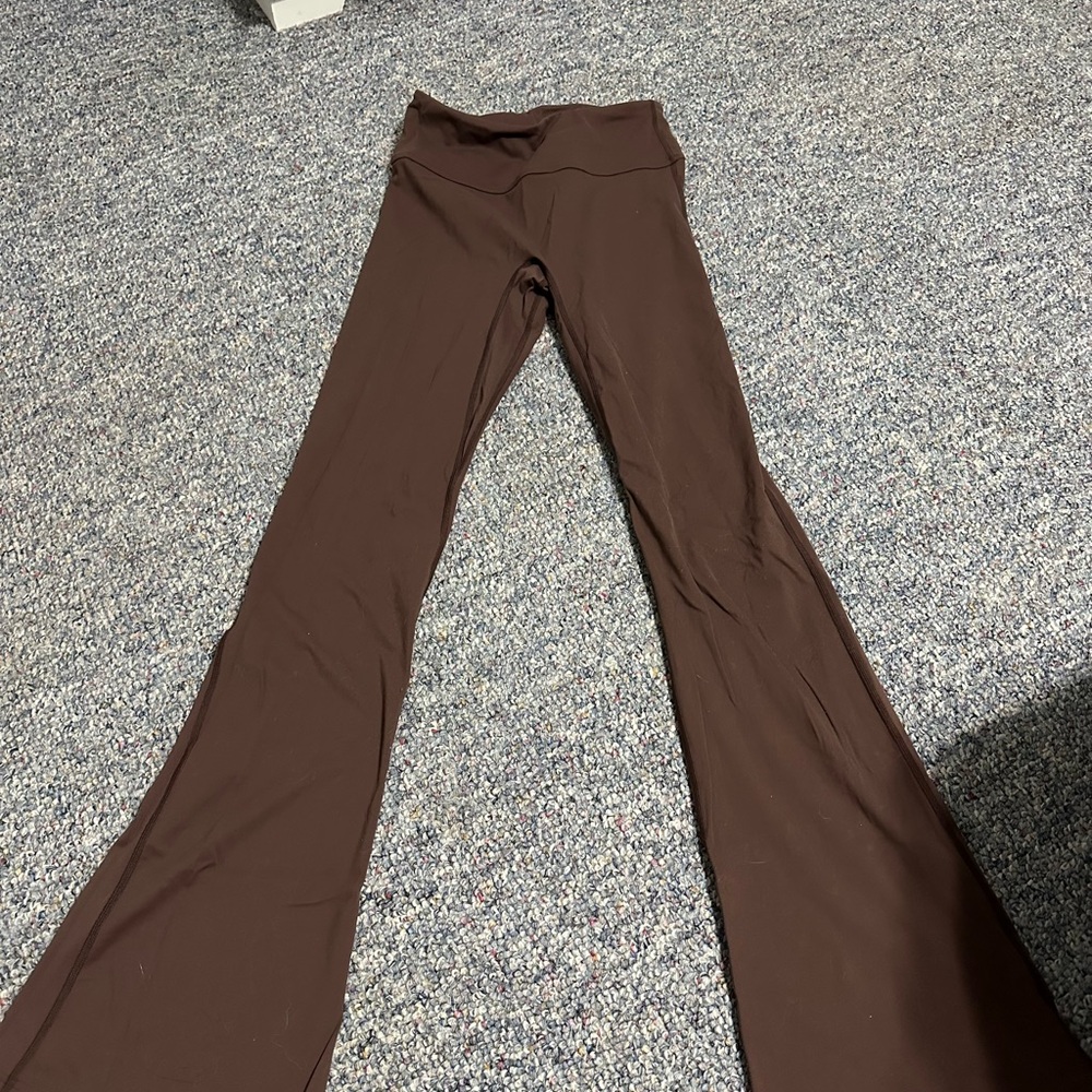 Brown Flared Leggings